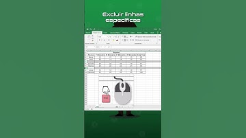Excluir linhas específicas no Excel #excel #microsoft #cursodeexcel #treinandosoftwares