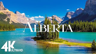 FLYING OVER ALBERTA (4K UHD) - Amazing Beautiful Nature Scenery with Piano  Music - 4K Video HD