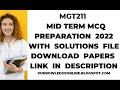 MGT211 MIDTERM MCQ PART 3 IMPORTANT MCQ REPEATED MCQ 100% CORRECT SOLUTION