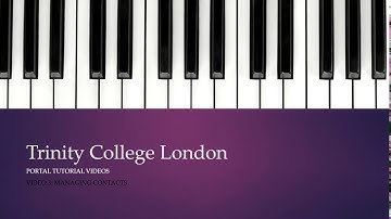 Trinity Centre Portal: Managing Contacts