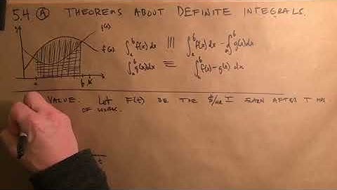 5.4 Theorems about Integrals