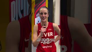 Caitlin Clark after her 1st WNBA home win | Indiana Fever vs Chicago Sky #shorts #caitlinclark