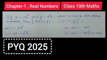 If x=ab and y=ab , where a and b are prime numbers , then [HCF(x,y) - LCM(x,y)] is equal to