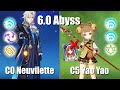 Neuv Lunar-Charged and Yao Lunar-Bloom(No Nilou) | 6.0 Abyss (Genshin)