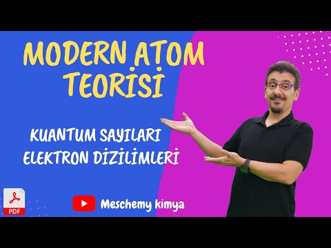 modern atom teorisi 1 elektron dizilimi, ayt modern atom teorisi, 11.sınıf atomun kuantum modeli