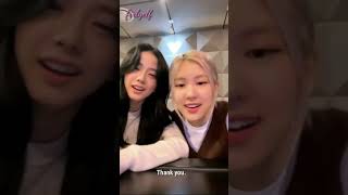 [INDOSUB] 201224 Jisoo Instagram Live with Rose