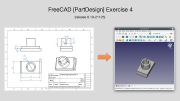 40. FreeCad Tutorial. PartDesign. Exercise n. 4