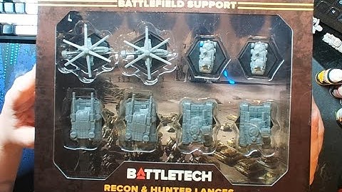 Battletech: Battlefield Support: Recon & Hunter Lances Unboxing