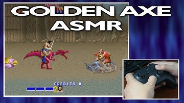 ASMR - Golden Axe Arcade - Button Clicking, Controller sounds