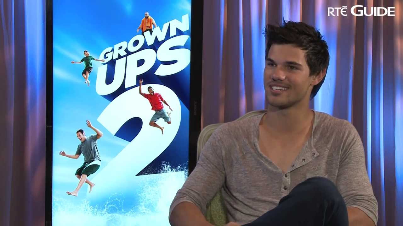 RTÉ Guide interviews Grown Ups 2 star Taylor Lautner - YouTube 