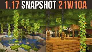 Minecraft 1.17 Snapshot 21w10a Lush Caves Are Here!