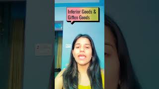 Inferior goods and Giffen goods #inferiorgoods