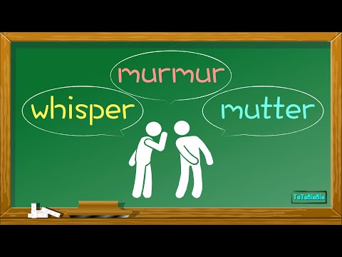 「whisper」vs.「 murmur」vs.「mutter」：該怎麼「低聲說話」才對 🤔❓❓❓
