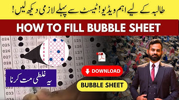 MDCAT 2025 How to Fill Bubble Sheet | Entry Test Mistakes in Answer sheet OMR