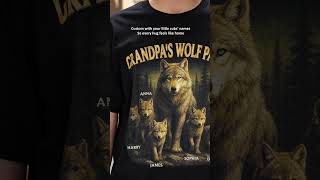 Custom Unisex T - Shirt, Hoodie - Birtay Gifts For Dad, Grandpa - Papa’s Wolf Pack - Ts - Ha0648 - V9.2