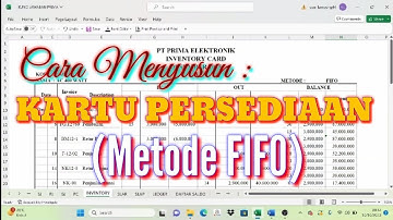Kartu Persediaan Metode FIFO || Pembahasan Lengkap dengan Soal