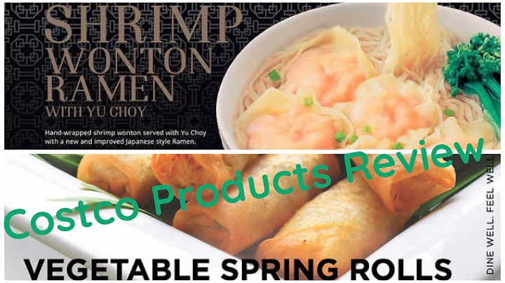 #Costco Shrimp Wonton & Vegetable Spring Rolls #Review