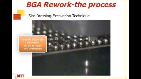BGA rework Site Prep