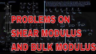 MORE PROBLEMS ON SHEAR MODULUS AND BULK MODULUS _ Physics Academy Online