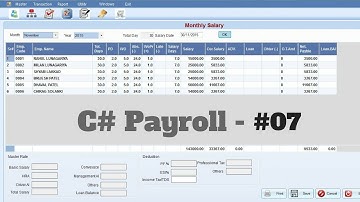 C# - Mini Payroll Application - #07 - Make Own Payroll Software