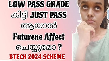 Does Low pass grade affect our future placements?|KTU Btech 2024 scheme LPG details|Charlie Bob