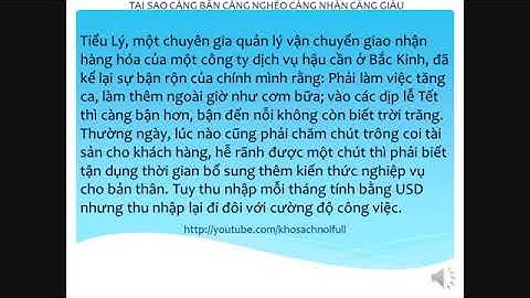 Kho sách nói   Tại sao càng bận càng nghèo càng nhàn càng giàu   dạy tư duy kinh doanh làm giàu hay