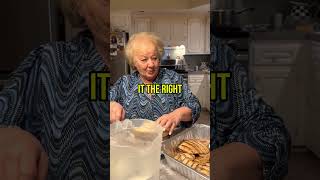 Grandpa hated how she cut bread 😭 🎥 @victoriaceeeeeeeee