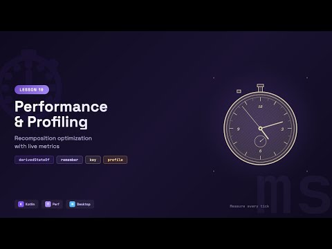Performance & Profiling: Recomposition Optimization with Live Metrics | Kotlin Desktop #19