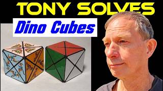 Tony solves original Dino Cubes (Dinosaur Cube puzzles)