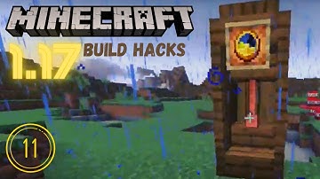 1.17 Build Hacks for MINECRAFT: Grandfather Clock #shorts