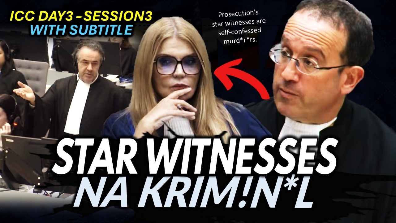 Kinuwestiyon ni Kaufman ang ICC sa pagpayag na maging Star Witnesses ang mga self-confessed kirmin*I