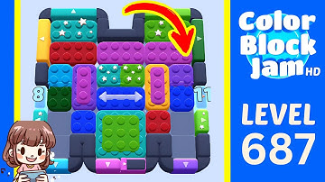 Color Block Jam Level 687 Solution Walkthrough