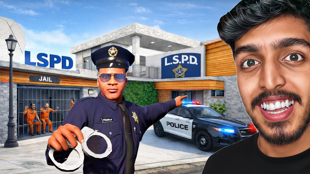 GTA 5 : Franklin's House is the NEW Police Station..!