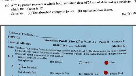 2nd year physics paper today || 1st time physics paper 2023 gujranwala board || Gujranwala board phy