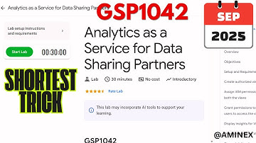 [NEW 2025] Analytics as a Service for Data Sharing Partners | #GSP1042 | #qwiklabs | #arcade 📊🚀