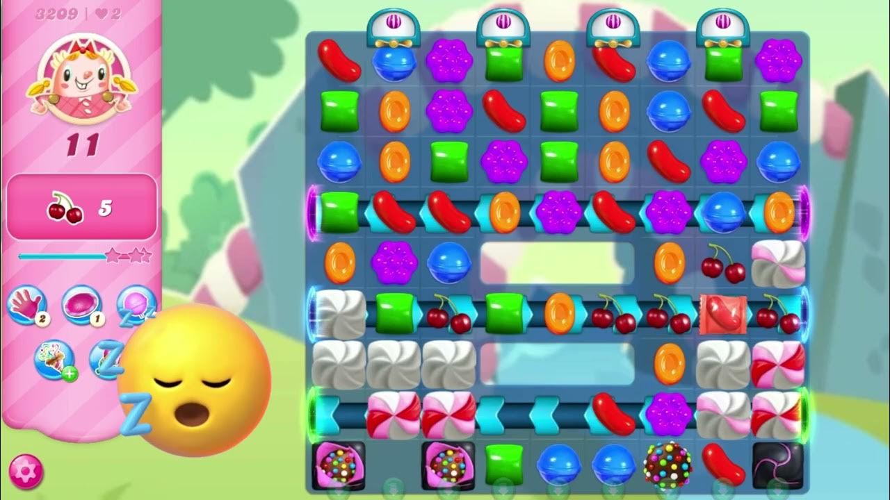 Candy Crush Level 3209 Dropping cherries 🍒 YouTube