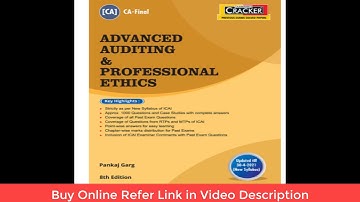 Advanced Auditing  & Professional Ethics I CA Final Cracker 2021 by Pankaj Garg I