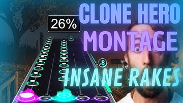 CLONE HERO MONTAGE (INSANE RAKE TAPPING 🤞)