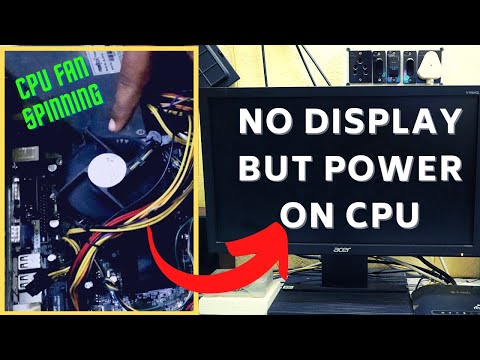 Can a dead CPU cause no display?