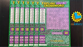 $20K PRIZE TRIPLING BONUS CROSSWORD SCRATCH OFF TICKETS =)