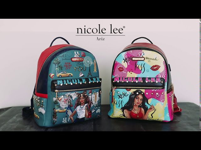 Mochila estampada USB - NICOLE LEE - YouTube