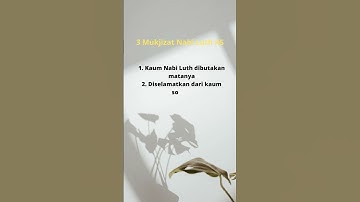 3 Mukjizat Nabi Luth AS #shorts