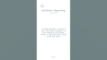 Asynchronous Programming