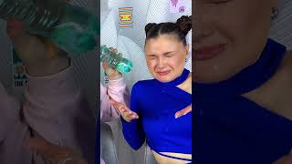 Bottle Prank Made Her Angry 😂 #Funny #Comedy