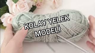 yepyeni iki şiş kolay örgü model anlatımı ✅yelek hırka şal atkı örgü modelleri ✅ crochet knitting