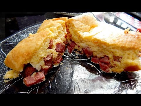 TORTA DE MILHO DE LATINHA E LINGUIÇA CALABRESA | RECEITAS DA CRIS