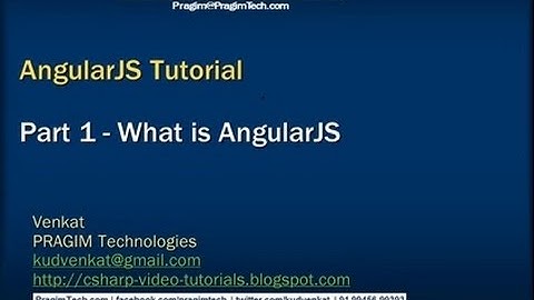 AngularJS Tutorial - PART-1 What is AngularJS