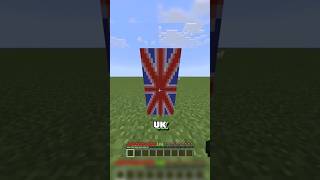 UK Banner Design In Minecraft #minecraft #foryou #shortfeed #cool #uk