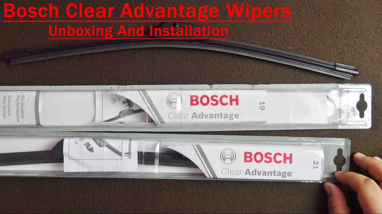 Bosch Clear Advantage Car Wipers Youtube