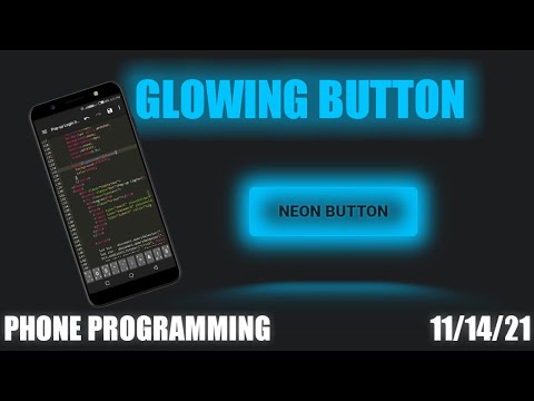 Glowing neon Button CSS only(full code only on mobile phone)#glowing #Neon#button#phone #programming